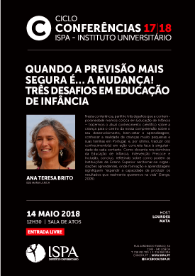 Quando a previsão mais segura é… a mudança! Três desafios em Educação de Infância