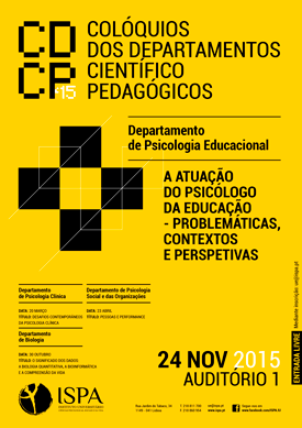 A atuação do Psicólogo da Educação - Problemáticas, contextos e perspetivas