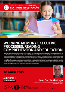 Working memory executive processes, reading Comprehension and Education