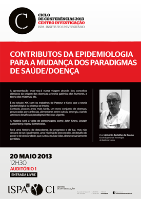 Contributos da epidemiologia para a mudança dos paradigmas de saúde/doença 
