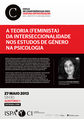 A teoria (feminista) da interseccionalidade nos estudos de género na psicologia