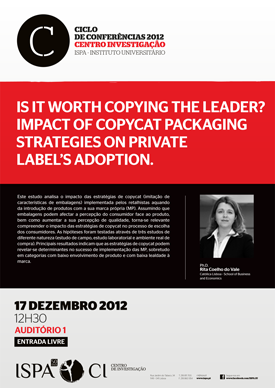 Is it worth copying the leader? Impact of copycat packaging strategies on private label&#039;s adoption.