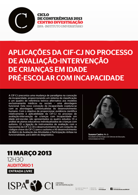 Aplicações da CIF-CJ no processo de avaliação-intervenção de crianças em idade pré-escolar com incapacidade