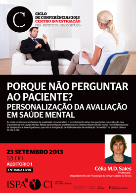 Porque não perguntar ao paciente? Personalização da avaliação em saúde mental