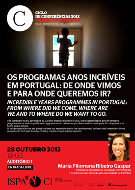 Os programas Anos Incríveis em Portugal: de onde vimos e para onde queremos ir?