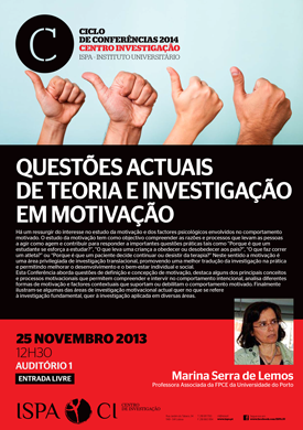 Questões actuais de teoria e investigação em motivação