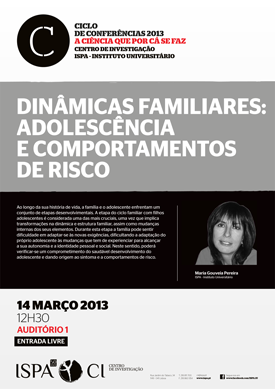 Dinâmicas familiares: adolescência e comportamentos de risco