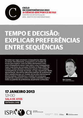 Tempo e decisão: explicar preferências entre sequências