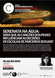 Serenata na água. Será que as canções dos peixes influenciam as decisões de escolha de parceiros sexuais?