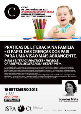 Práticas de literacia na família – O papel das crenças dos pais para uma visão mais abrangente