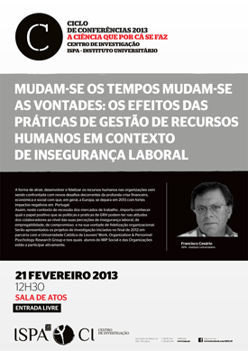 Mudam-se os tempos mudam-se as vontades: Os efeitos das práticas de gestão de Recursos Humanos em contexto de insegurança laboral