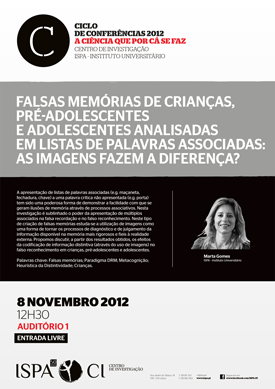 Falsas memórias de crianças, pré-adolescentes e adolescentes analisadas em listas de palavras associadas: as imagens fazem a diferença?