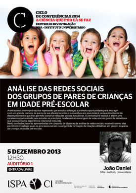 Análise das redes sociais dos grupos de pares de crianças em idade pré-escolar