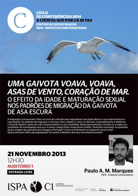Uma gaivota voava, voava, asas de vento, coração de mar. O efeito da idade e maturação sexual nos padrões de migração da Gaivota de asa escura