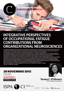 Integrative perspectives of occupational fatigue contributions from organizational neurosciences
