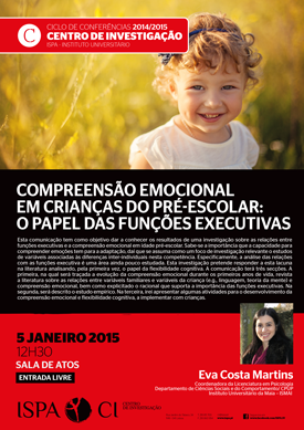 Compreensão emocional em crianças do pré-escolar: o papel das funções executivas