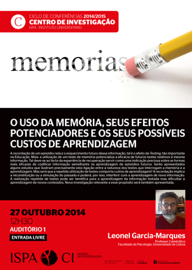 O uso da memória, seus efeitos potenciadores e os seus possíveis custos de aprendizagem