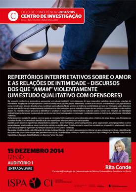 Repertórios interpretativos sobre o amor e as relações de intimidade – discursos dos que “amam” violentamente (um estudo qualitativo com ofensores)