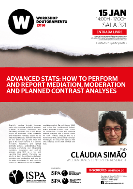 Advanced stats: How to perform and report mediation, moderation and planned contrast analyses